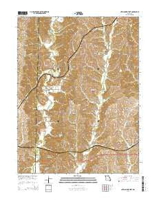 New Cambria West Missouri Current topographic map, 1:24000 scale, 7.5 X 7.5 Minute, Year 2014