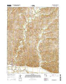 New Franklin Missouri Current topographic map, 1:24000 scale, 7.5 X 7.5 Minute, Year 2014