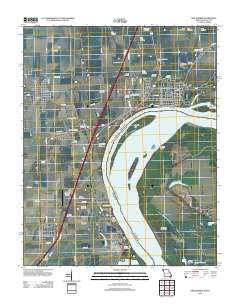 New Madrid Missouri Historical topographic map, 1:24000 scale, 7.5 X 7.5 Minute, Year 2012
