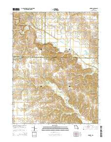 Newark Missouri Current topographic map, 1:24000 scale, 7.5 X 7.5 Minute, Year 2014