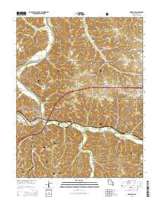 Newburg Missouri Current topographic map, 1:24000 scale, 7.5 X 7.5 Minute, Year 2015