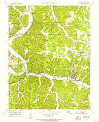 Newburg Missouri Historical topographic map, 1:24000 scale, 7.5 X 7.5 Minute, Year 1950