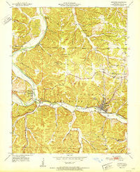 Newburg Missouri Historical topographic map, 1:24000 scale, 7.5 X 7.5 Minute, Year 1951