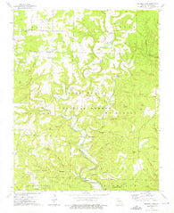 Nichols Knob Missouri Historical topographic map, 1:24000 scale, 7.5 X 7.5 Minute, Year 1973