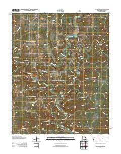 Nichols Knob Missouri Historical topographic map, 1:24000 scale, 7.5 X 7.5 Minute, Year 2012