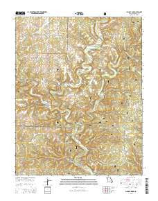 Nichols Knob Missouri Current topographic map, 1:24000 scale, 7.5 X 7.5 Minute, Year 2015