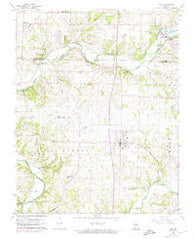 Nixa Missouri Historical topographic map, 1:24000 scale, 7.5 X 7.5 Minute, Year 1960