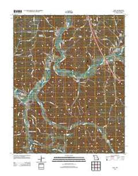 Noel Missouri Historical topographic map, 1:24000 scale, 7.5 X 7.5 Minute, Year 2012