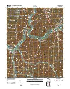 Noel Missouri Historical topographic map, 1:24000 scale, 7.5 X 7.5 Minute, Year 2012