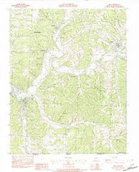 Noel Missouri Historical topographic map, 1:24000 scale, 7.5 X 7.5 Minute, Year 1982