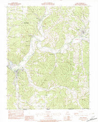 Noel Missouri Historical topographic map, 1:24000 scale, 7.5 X 7.5 Minute, Year 1982
