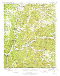 Noel Missouri Historical topographic map, 1:62500 scale, 15 X 15 Minute, Year 1940