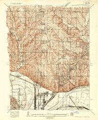 North Kansas City Missouri Historical topographic map, 1:24000 scale, 7.5 X 7.5 Minute, Year 1935