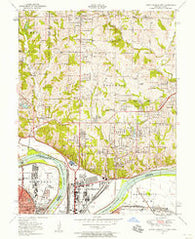 North Kansas City Missouri Historical topographic map, 1:24000 scale, 7.5 X 7.5 Minute, Year 1948