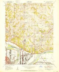 North Kansas City Missouri Historical topographic map, 1:24000 scale, 7.5 X 7.5 Minute, Year 1951
