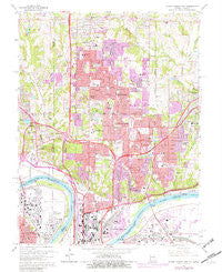 North Kansas City Missouri Historical topographic map, 1:24000 scale, 7.5 X 7.5 Minute, Year 1964