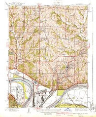 North Kansas City Missouri Historical topographic map, 1:31680 scale, 7.5 X 7.5 Minute, Year 1940