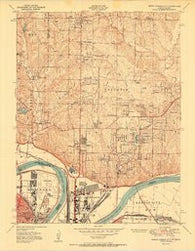North Kansas City Missouri Historical topographic map, 1:24000 scale, 7.5 X 7.5 Minute, Year 1951