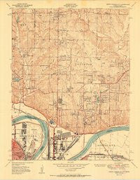 North Kansas City Missouri Historical topographic map, 1:24000 scale, 7.5 X 7.5 Minute, Year 1951