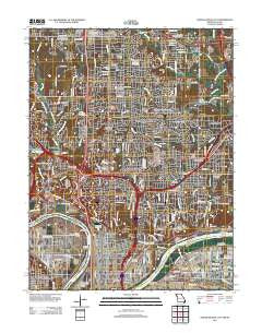 North Kansas City Missouri Historical topographic map, 1:24000 scale, 7.5 X 7.5 Minute, Year 2012