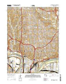 North Kansas City Missouri Current topographic map, 1:24000 scale, 7.5 X 7.5 Minute, Year 2015