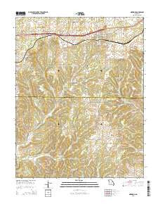 Norwood Missouri Current topographic map, 1:24000 scale, 7.5 X 7.5 Minute, Year 2015
