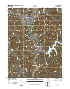 Novinger Missouri Historical topographic map, 1:24000 scale, 7.5 X 7.5 Minute, Year 2012