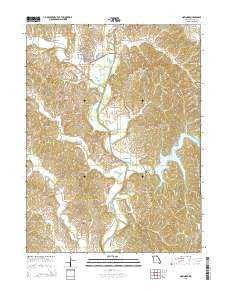 Novinger Missouri Current topographic map, 1:24000 scale, 7.5 X 7.5 Minute, Year 2015