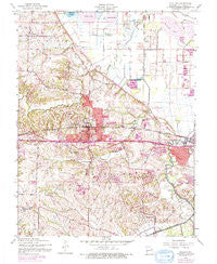 O'Fallon Missouri Historical topographic map, 1:24000 scale, 7.5 X 7.5 Minute, Year 1954
