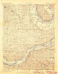 O'Fallon Missouri Historical topographic map, 1:125000 scale, 30 X 30 Minute, Year 1903
