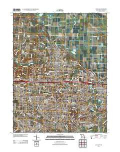 O'Fallon Missouri Historical topographic map, 1:24000 scale, 7.5 X 7.5 Minute, Year 2012