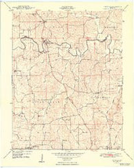 Oak Ridge Missouri Historical topographic map, 1:24000 scale, 7.5 X 7.5 Minute, Year 1948