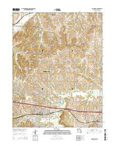 Oak Grove Missouri Current topographic map, 1:24000 scale, 7.5 X 7.5 Minute, Year 2014