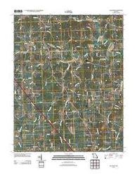 Oak Ridge Missouri Historical topographic map, 1:24000 scale, 7.5 X 7.5 Minute, Year 2012
