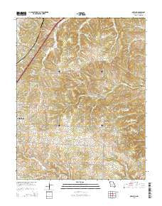 Oakland Missouri Current topographic map, 1:24000 scale, 7.5 X 7.5 Minute, Year 2015