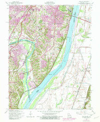 Oakville Missouri Historical topographic map, 1:24000 scale, 7.5 X 7.5 Minute, Year 1954