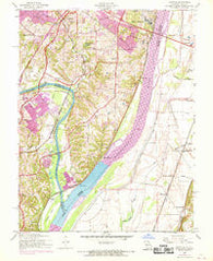Oakville Missouri Historical topographic map, 1:24000 scale, 7.5 X 7.5 Minute, Year 1954