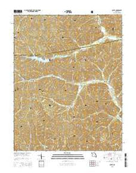 Oates Missouri Current topographic map, 1:24000 scale, 7.5 X 7.5 Minute, Year 2015