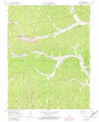 Oates Missouri Historical topographic map, 1:24000 scale, 7.5 X 7.5 Minute, Year 1967