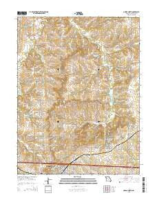 Odessa North Missouri Current topographic map, 1:24000 scale, 7.5 X 7.5 Minute, Year 2015