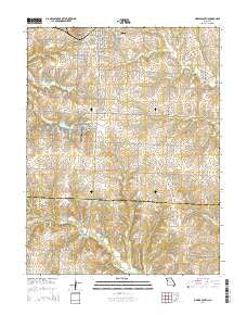 Odessa South Missouri Current topographic map, 1:24000 scale, 7.5 X 7.5 Minute, Year 2014
