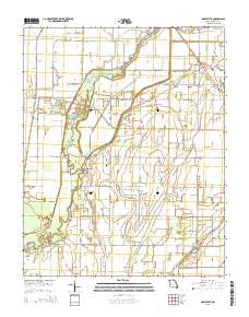 Oglesville Missouri Current topographic map, 1:24000 scale, 7.5 X 7.5 Minute, Year 2015