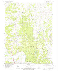 Okete Missouri Historical topographic map, 1:24000 scale, 7.5 X 7.5 Minute, Year 1975