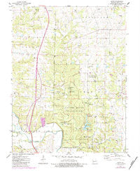 Okete Missouri Historical topographic map, 1:24000 scale, 7.5 X 7.5 Minute, Year 1975