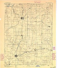 Olathe Kansas Historical topographic map, 1:125000 scale, 30 X 30 Minute, Year 1893