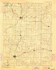 Olathe Kansas Historical topographic map, 1:125000 scale, 30 X 30 Minute, Year 1893