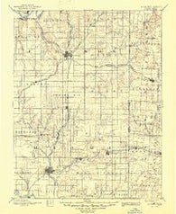 Olathe Kansas Historical topographic map, 1:125000 scale, 30 X 30 Minute, Year 1893