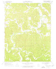 Onondaga Cave Missouri Historical topographic map, 1:24000 scale, 7.5 X 7.5 Minute, Year 1969