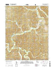 Onondaga Cave Missouri Current topographic map, 1:24000 scale, 7.5 X 7.5 Minute, Year 2015