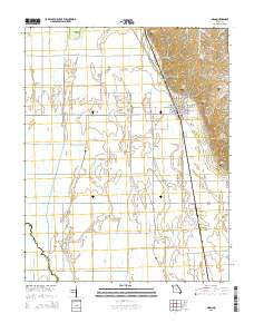 Oran Missouri Current topographic map, 1:24000 scale, 7.5 X 7.5 Minute, Year 2015